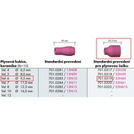 Hubice keramická SR9/20 č.6 -plyn.čočka